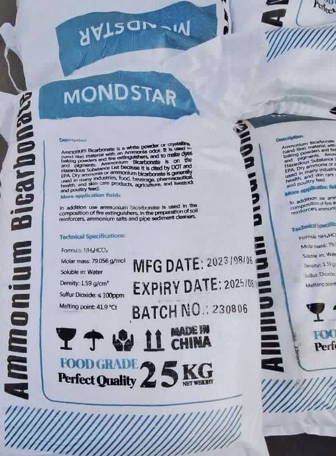 واردات بی کربنات آمونیوم موند استار
